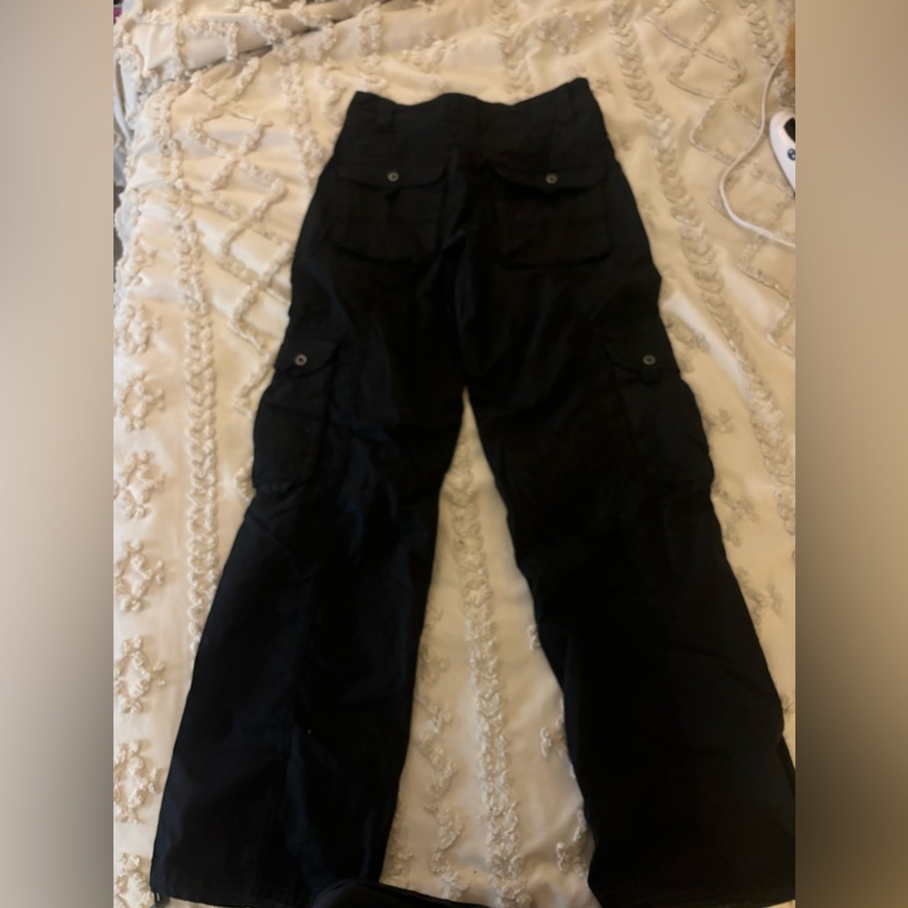 Black cargo pants